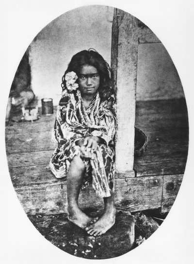 Jeune princesse tahitienne, illustration de 